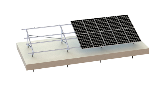 Betonowy grunt Aluminiowa konstrukcja do montażu słonecznego 88m / S Systemy fotowoltaiczne