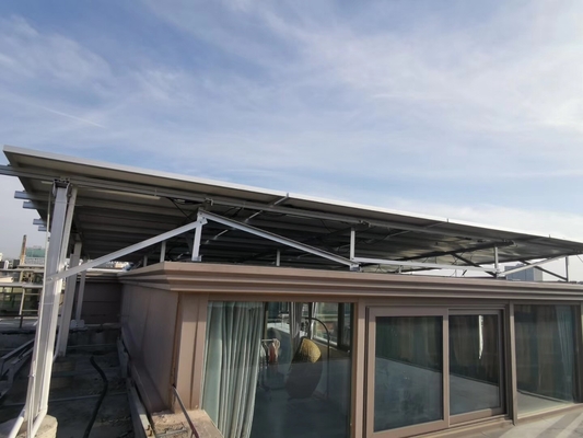 Srebrny panel fotowoltaiczny do montażu paneli słonecznych Dach dachowy 50m / S