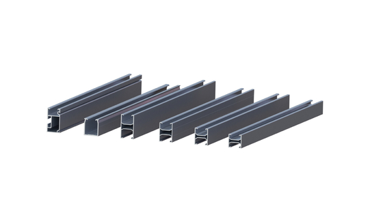 Naturalne fotowoltaiczne aluminiowe szyny montażowe do paneli słonecznych AL6005 Metalowe mocowania dachowe