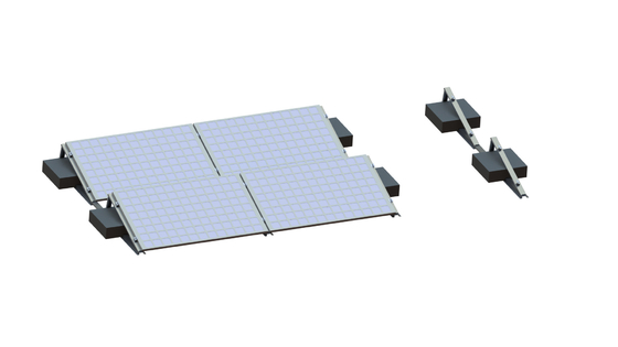 Składany statyw na dachu płaskim System montażu słonecznego PV AL6005 Montaż na panelu