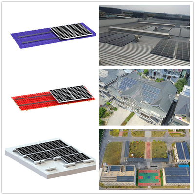 System montażu słonecznego na dachu z aluminium na dachu domu, systemy montażu dachów Poly Solar PV