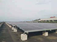 Aluminum Frameless Flat Roof Solar Mounting System , Commercial Ballast Mounting System
