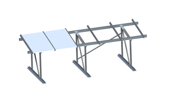 High Photovoltaic Aluminium Solar Mounting Structure Landscape Ground System