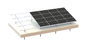 Bezramowy system fotowoltaiczny 45 stopni 60M / S Solar Aluminiowa konstrukcja